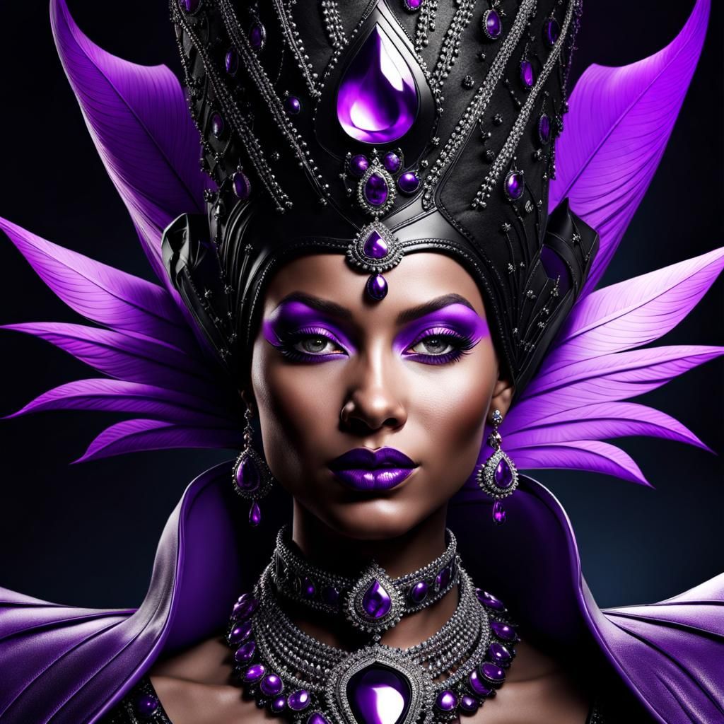 Purple and Black Queen Concept Art