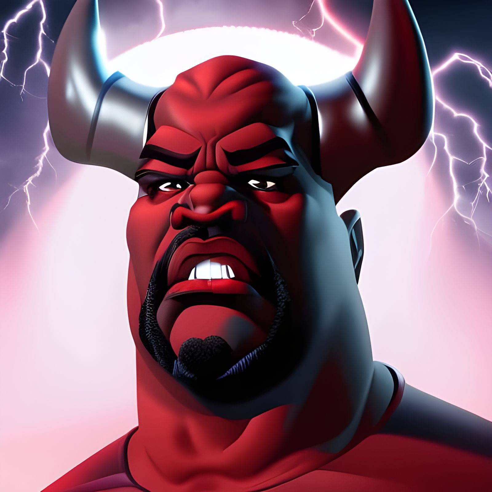 Shaq as Dracula: Detailed Digital Painting