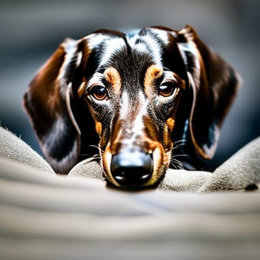 Dachshund Portrait in Professional Photography Style
