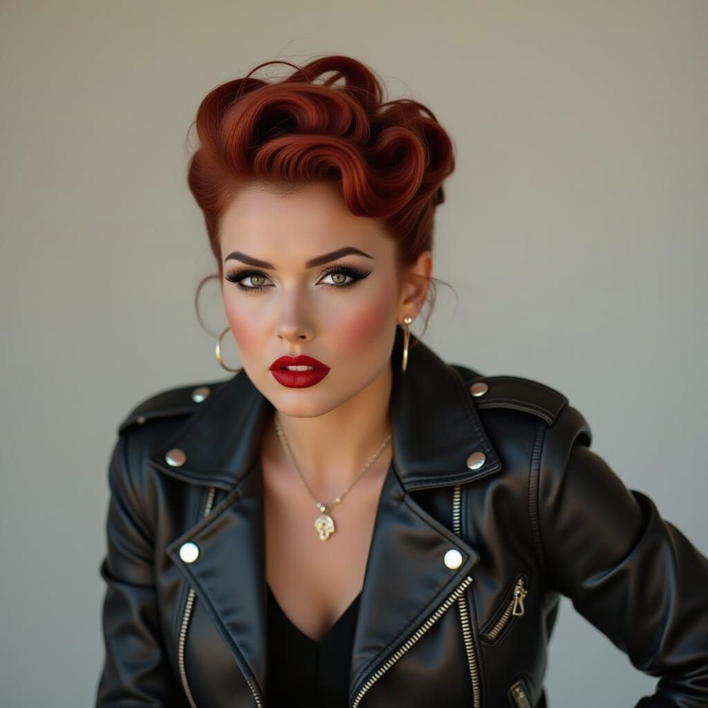 Retro Rebel Portrait in Dreamland