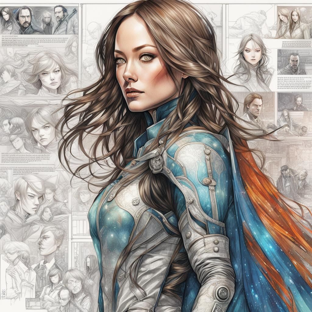 Olivia Wilde as Ethereal Graphic Novel Blueprint