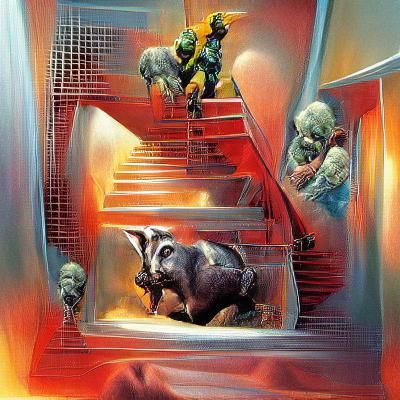 Surreal Sci-Fi Exit Scene