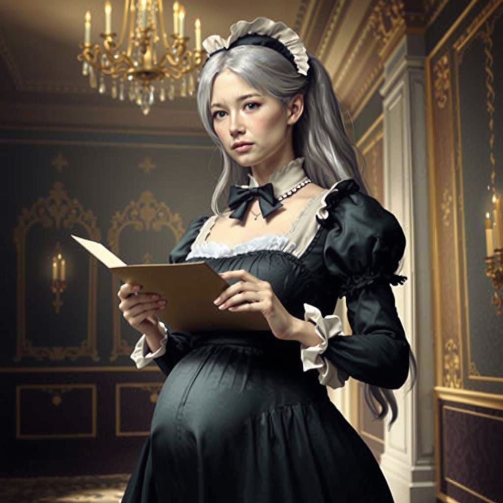 Ultrarealistic Pregnant Demonic Maid in Luxurious Underworld...