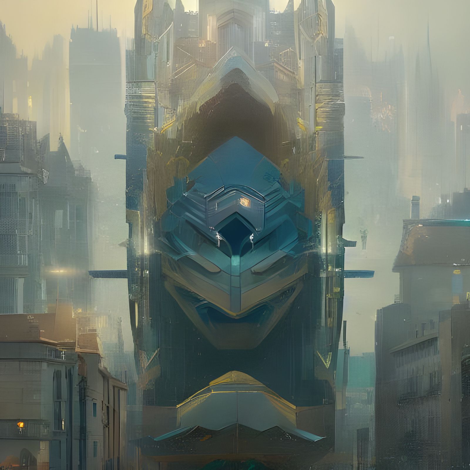 Night City Portrait in Hyperdetailed Lighting