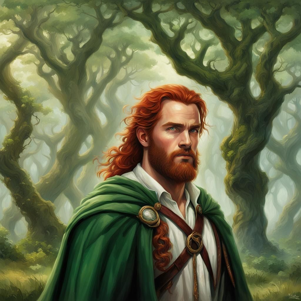 Lord of the Rings Style Man with Red Hair