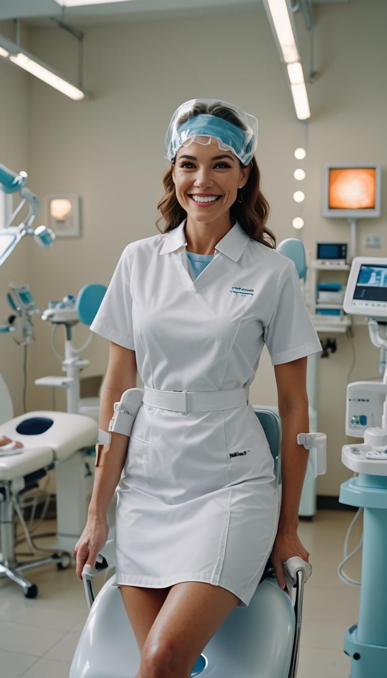 Dental Nurse Portrait in Cinematic Style