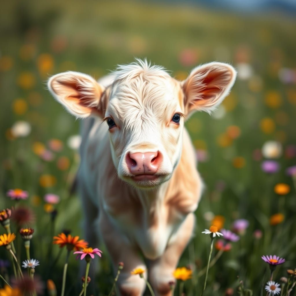 Surreal Autumn Landscape in Vibrant Colors as Impasto Painti...