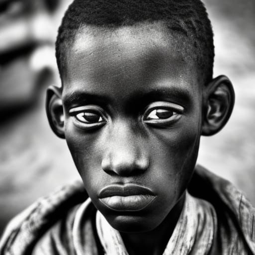 African Lord Portrait in Hyperrealistic Style