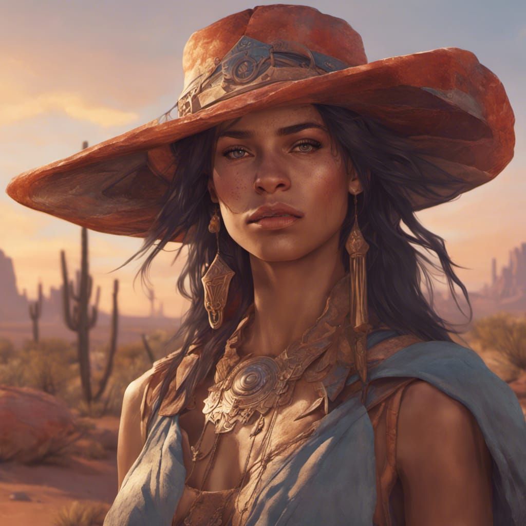 Hyperdetailed Desert Portrait in Unreal Engine 5