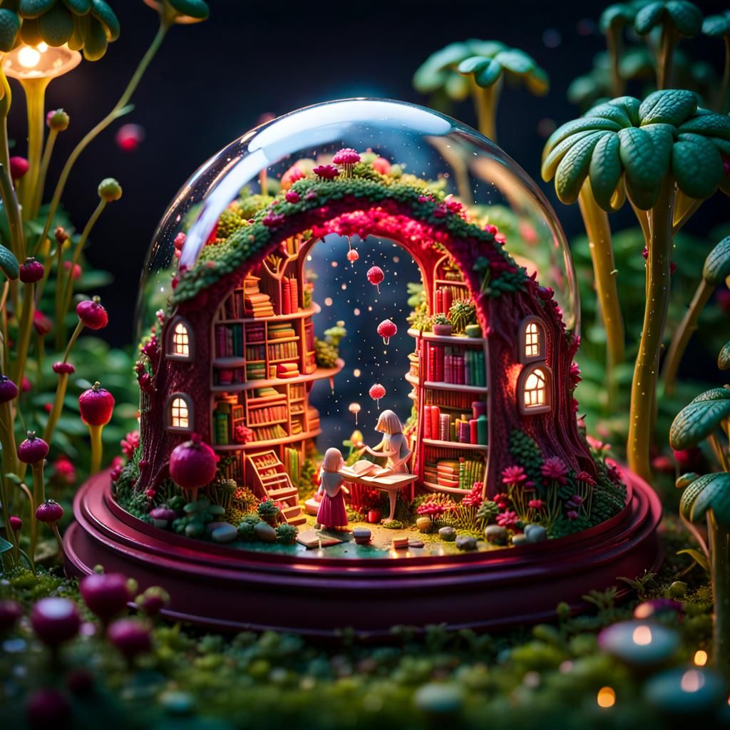 Miniature Fairytale World Inside a Beetroot
