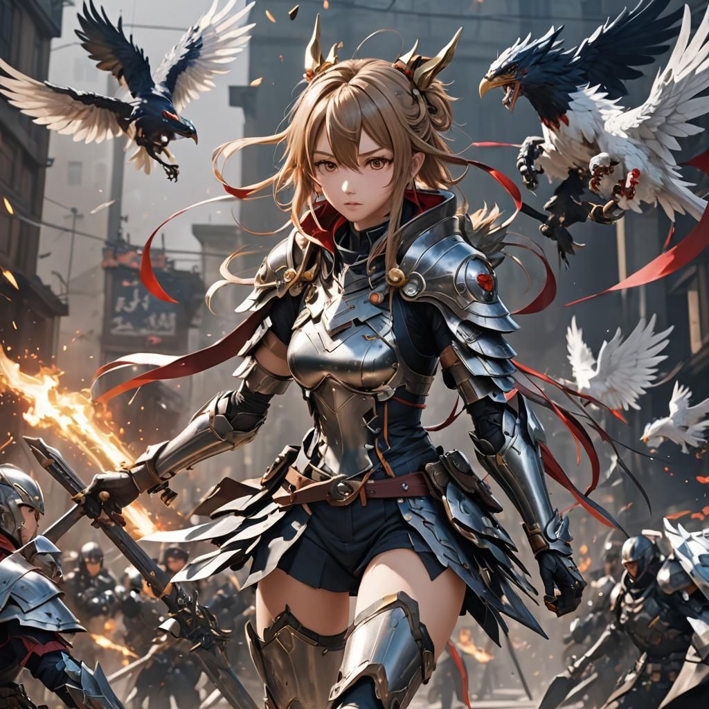 Anime Attack Scene in 3D with Vray Tracing