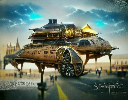 Futuristic Space Station Orbiting Distant Planet