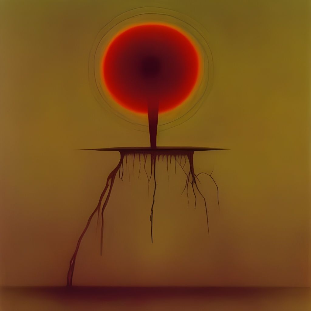 Surreal Landscape Painting Inspired by Beksinski