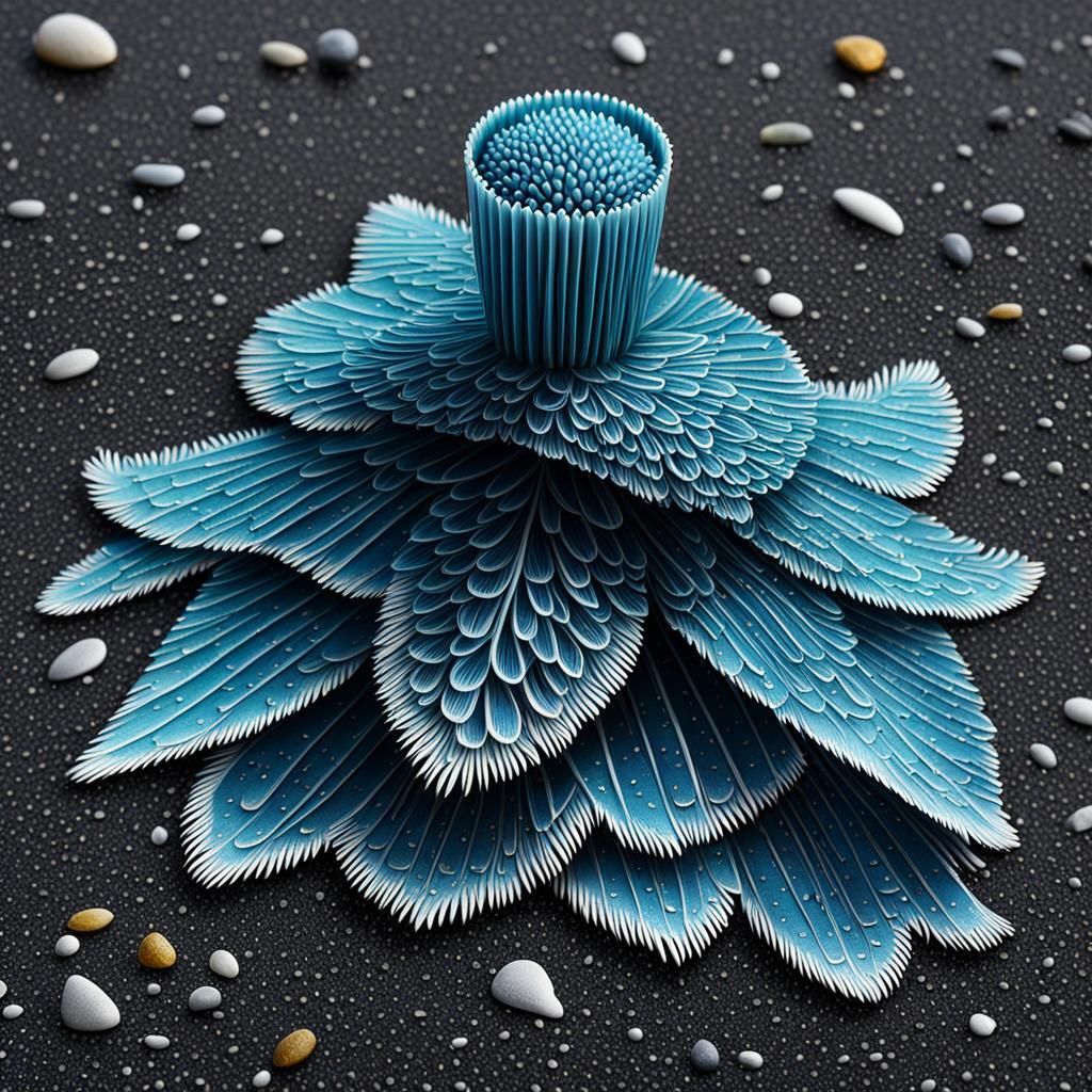 Sea Urchins on a Beach, Intricately Detailed