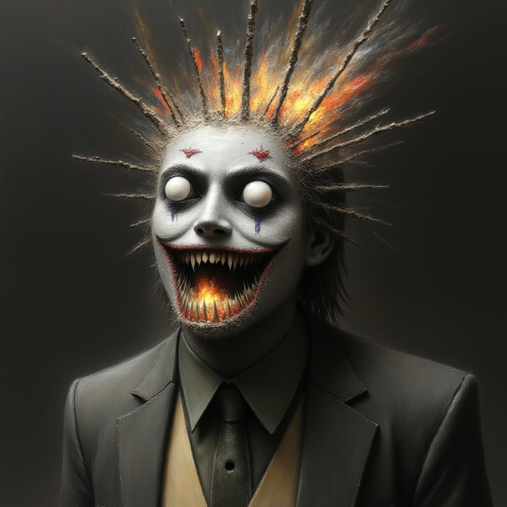 Joker in Chiaroscuro Dystopia Style