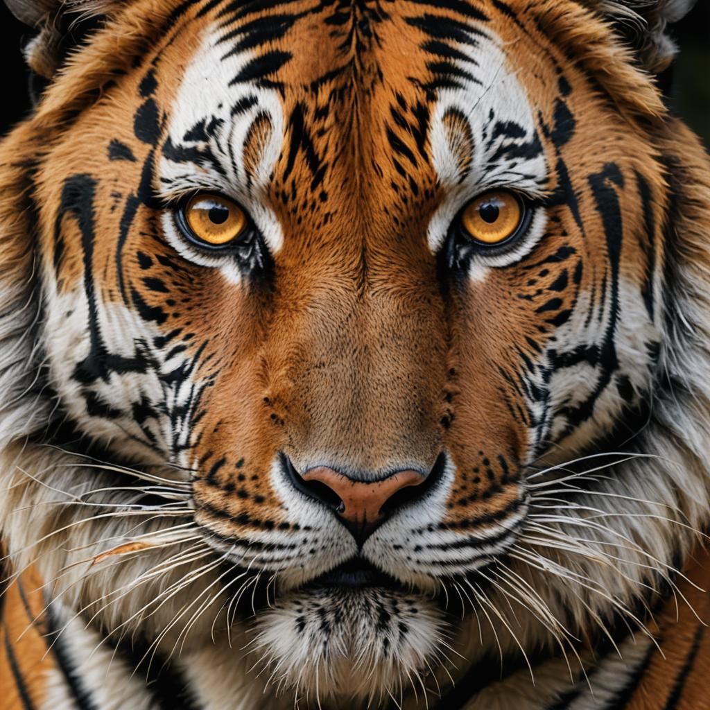 Bengal Tiger Eye Close-up: Fantasy Concept Art