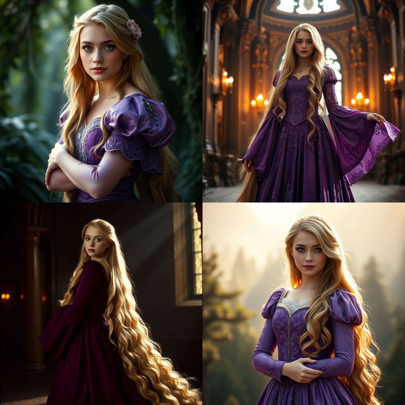 Josephine Langford as Rapunzel in Live-Action Movie