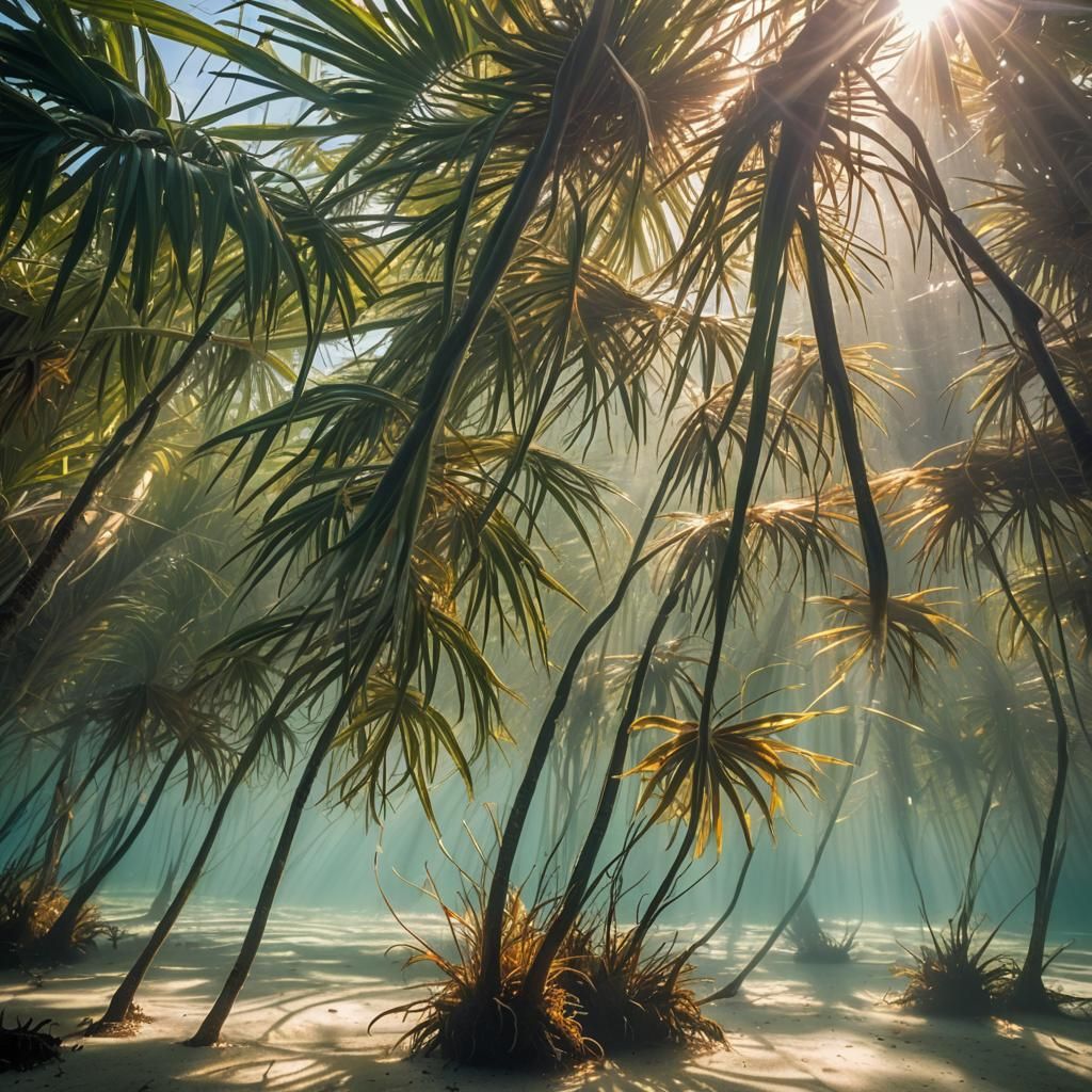 Underwater Palm Trees in Macro Photography