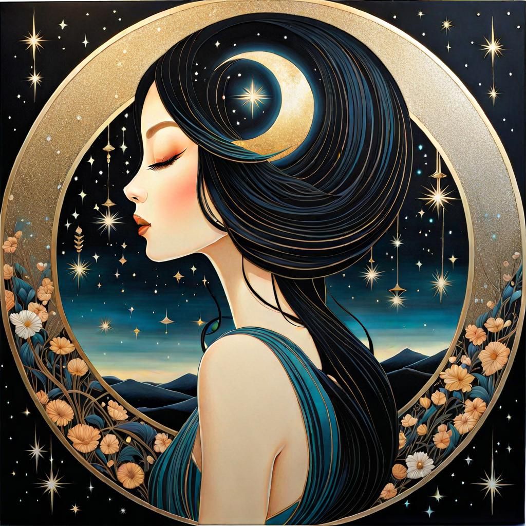 Dreamlike Surrealist Fantasy World in Cel-Shading Style