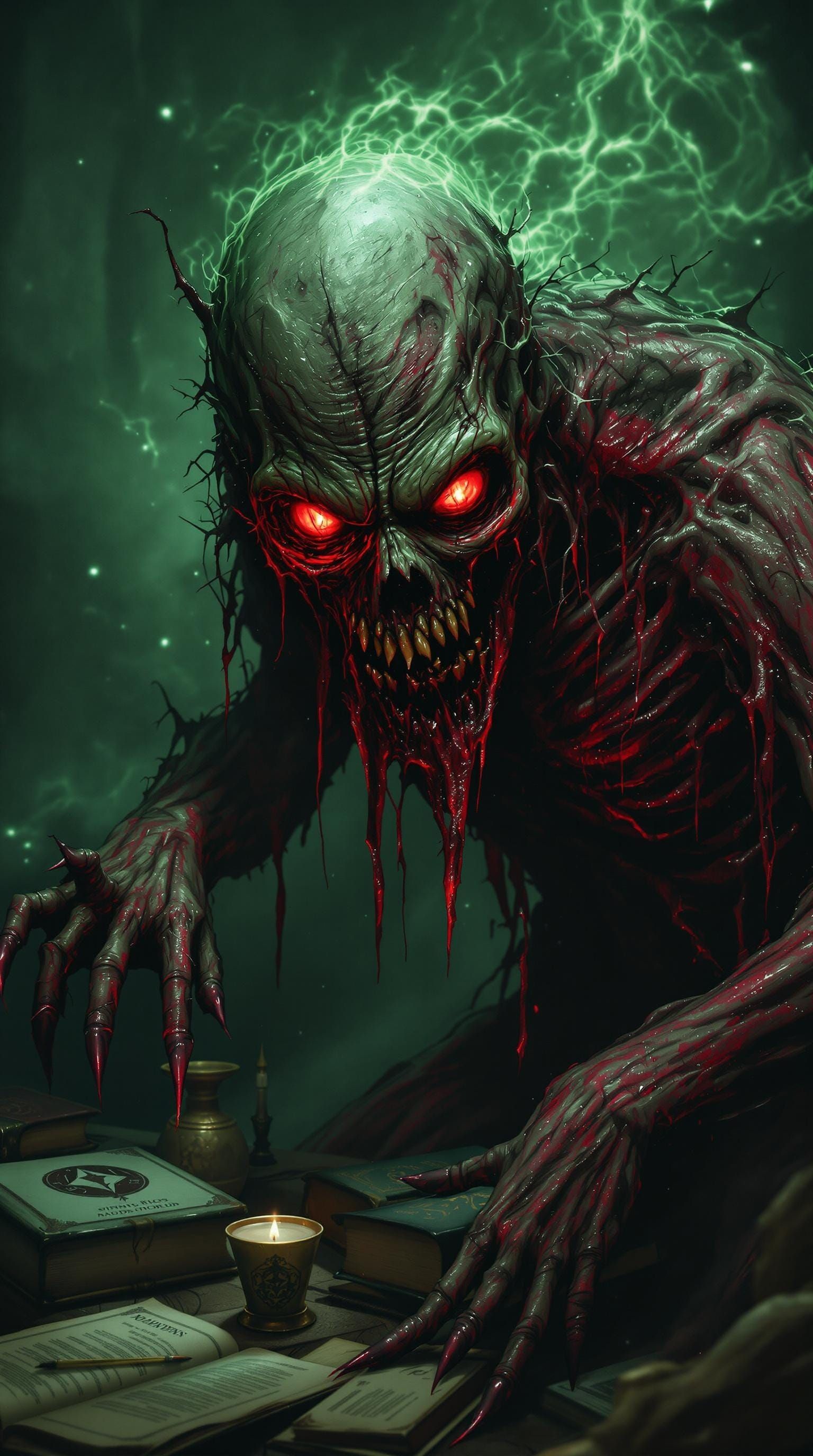 Decaying Zombie Ghoul with Occult Energies