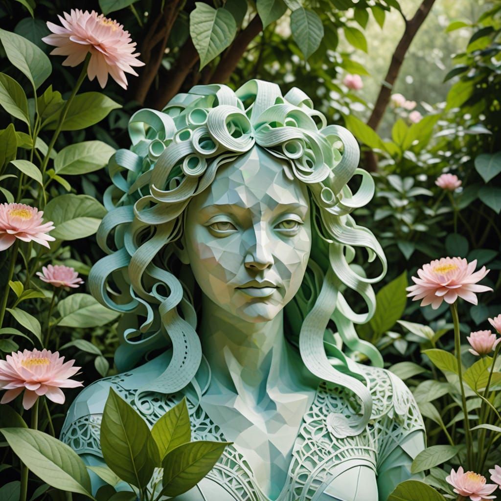 a statue of Medusa