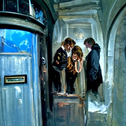 Harry Potter Trio: Oil Painting by Gurney
