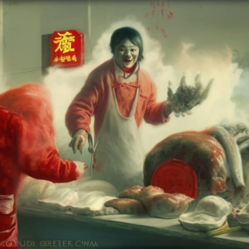 Ronald McDonald's Retro Soviet Butcher Shop