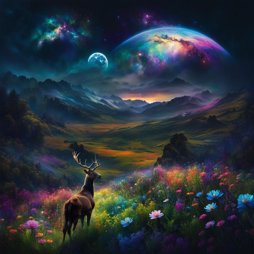 magnificent meadow of flowers