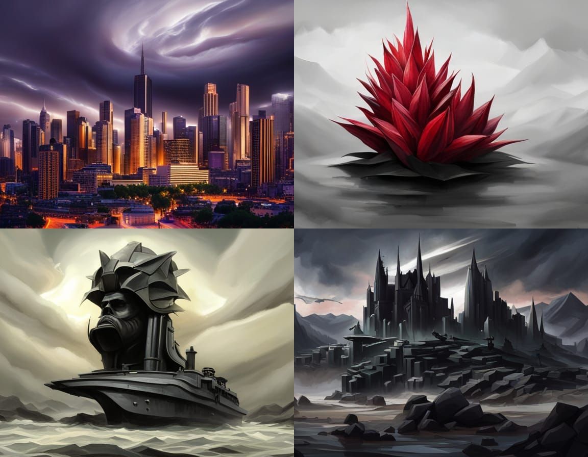 Digital Art in Style of Alexander 'Hollllow' Fedosav