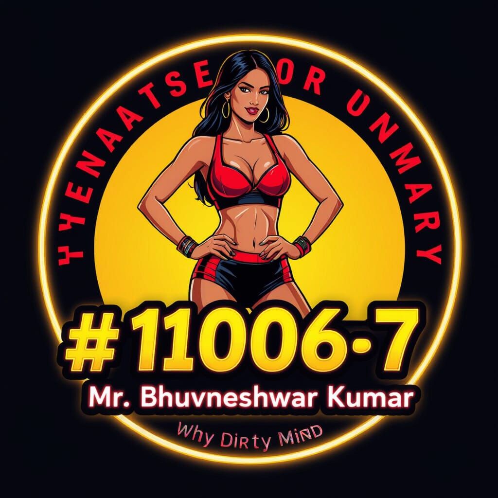 Modern Circular Logo with Confident Model