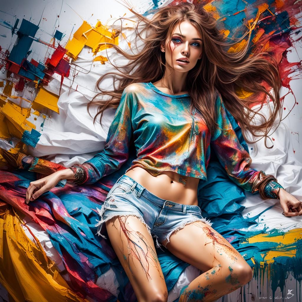 Radiant College Girl Model in Sensual Photoshoot