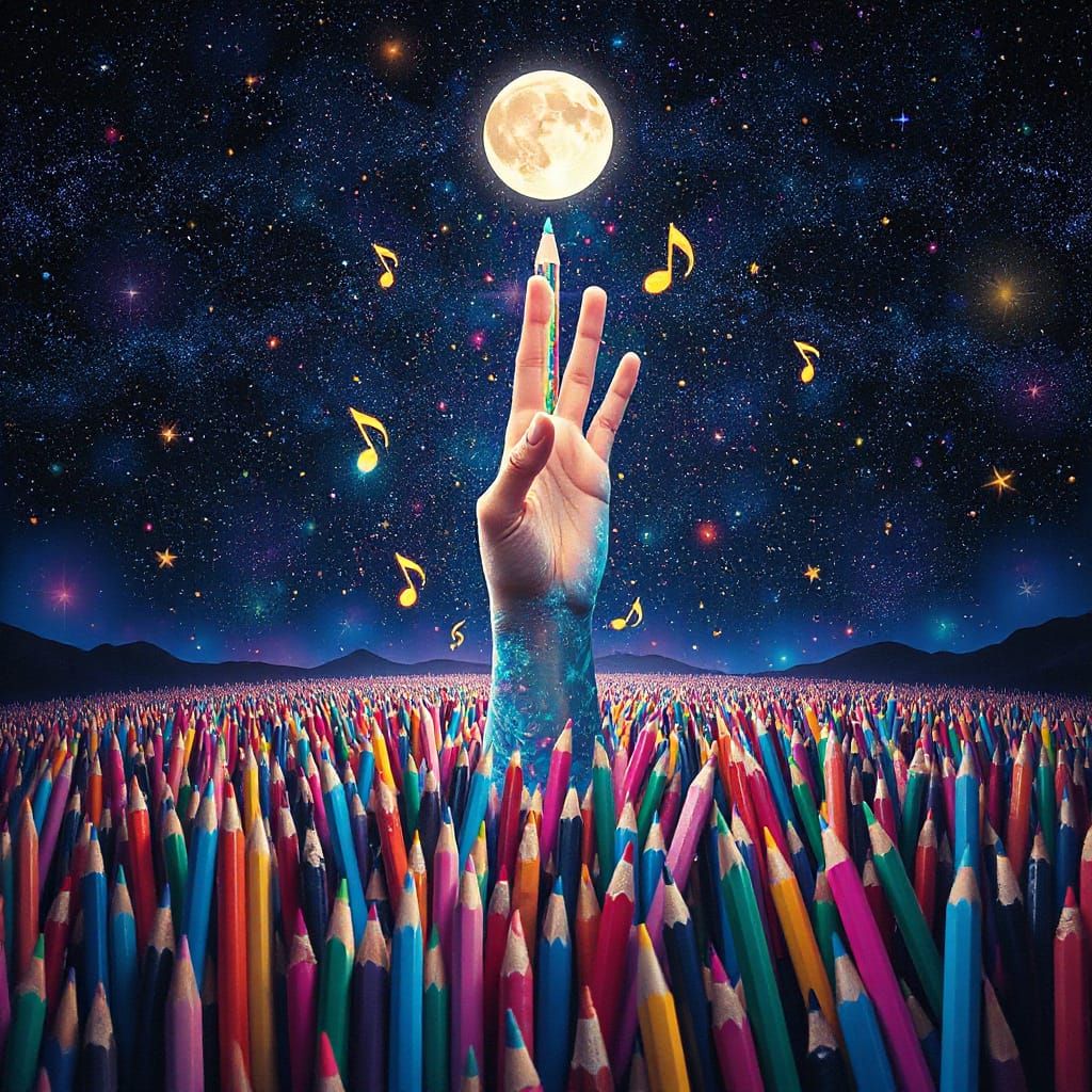 Cosmic Sea of Pencils with Kaleidoscope Leader