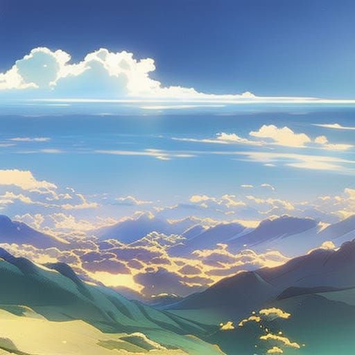 Anime Key Visual in Studio Ghibli Style