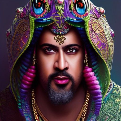 Ali Baba and Thieves at Vernissage, Digital Art