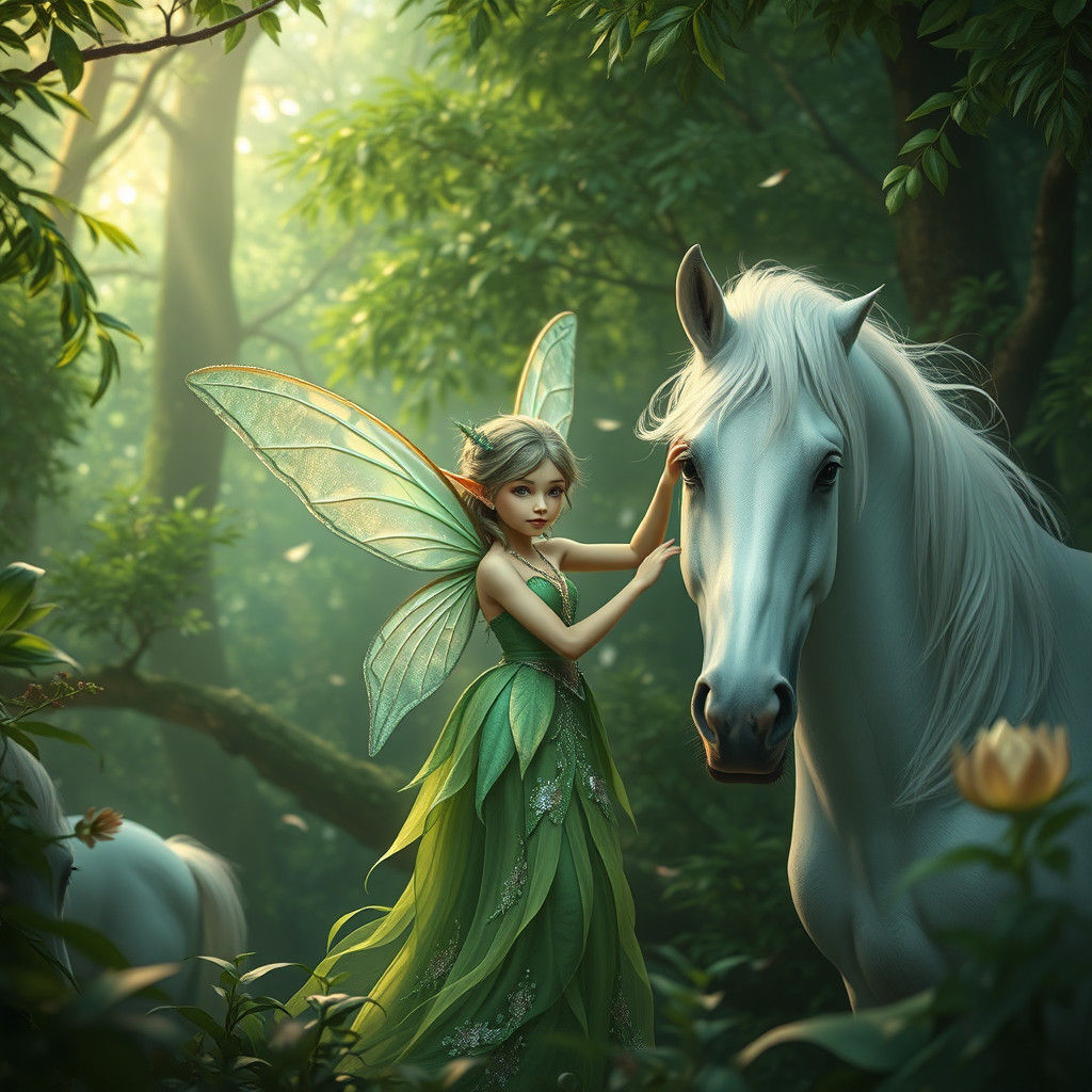 Enchanted Forest: Fairy and Unicorn Fantasy Art