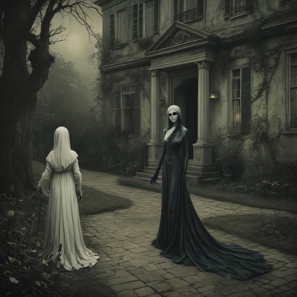 Gothic Ghost Encounter at the Manor