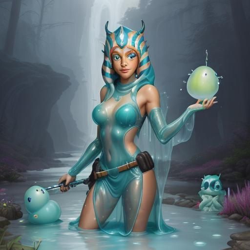Ahsoka Tano as a Slime Girl
