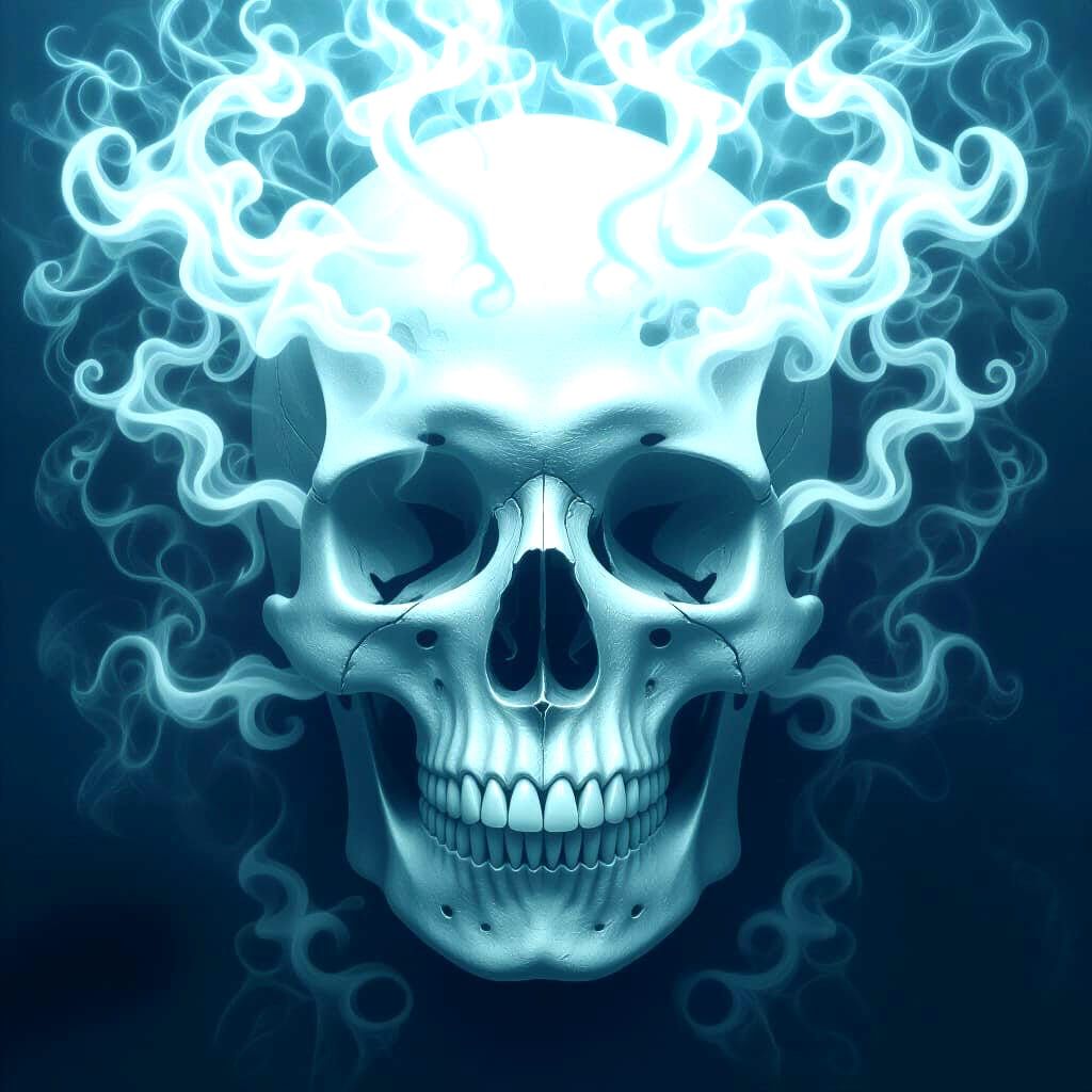 Skull evil Misty micro opulence microcosm
