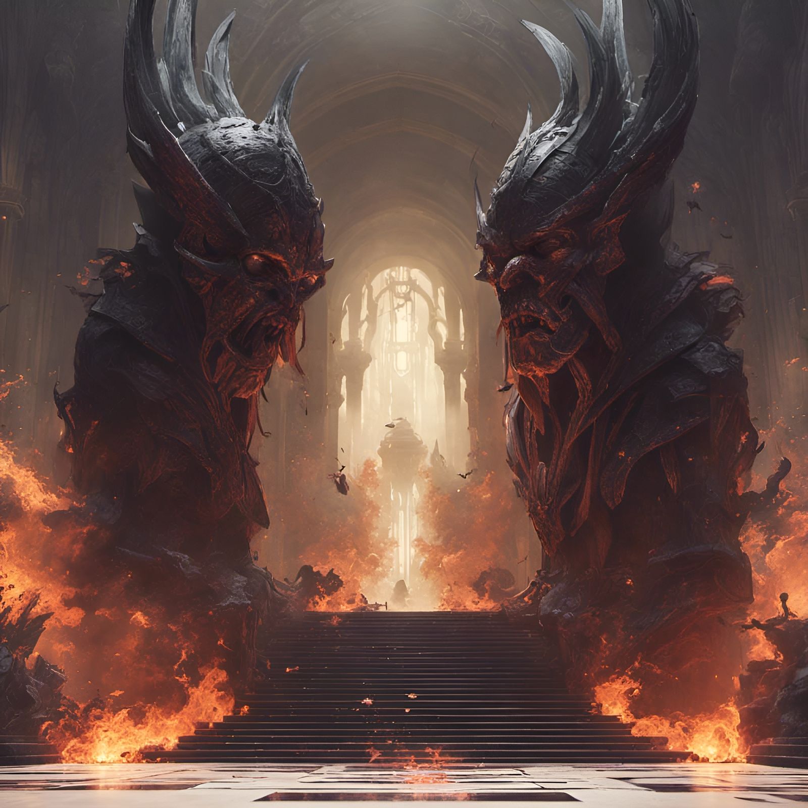 The entrance to the gate of hell