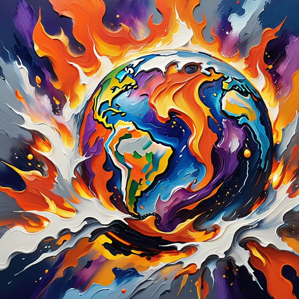 Earth on Fire: Expressionist Oil Painting in Neo-Impressioni...