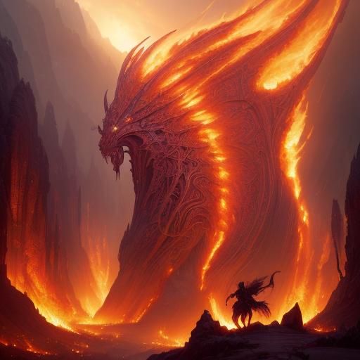 Fire Dragon Races Through Valley of Souls