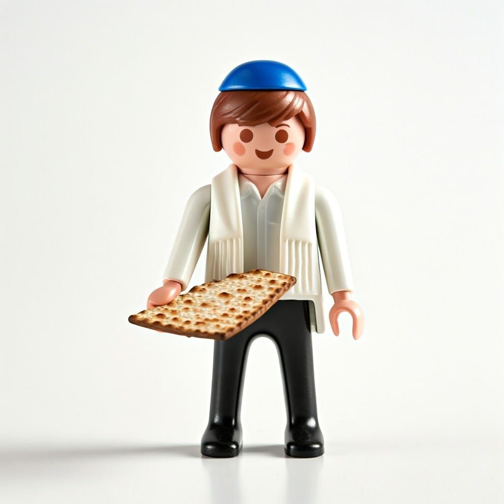 Ultra-Orthodox Boy Celebrates Passover in Playmobil Style