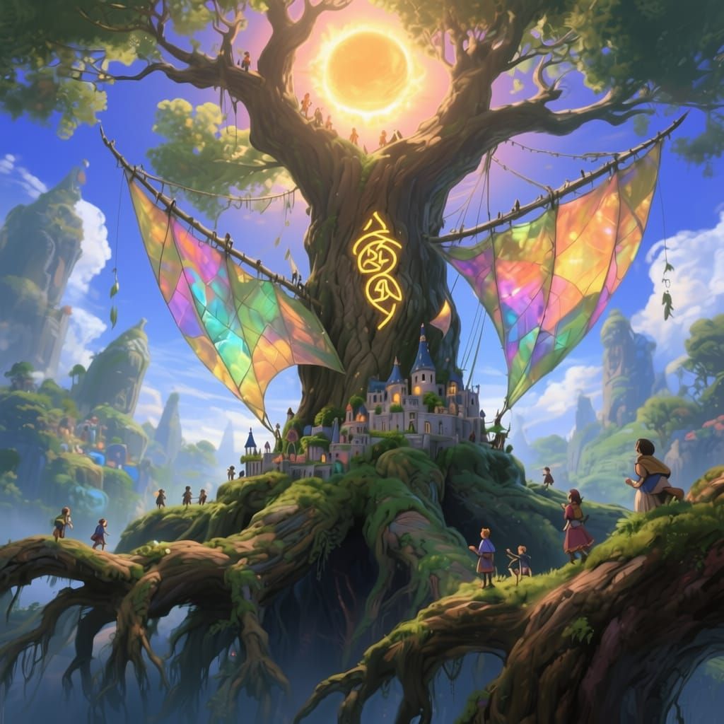 Ancient Tree Kingdom Under a Sky of Branches