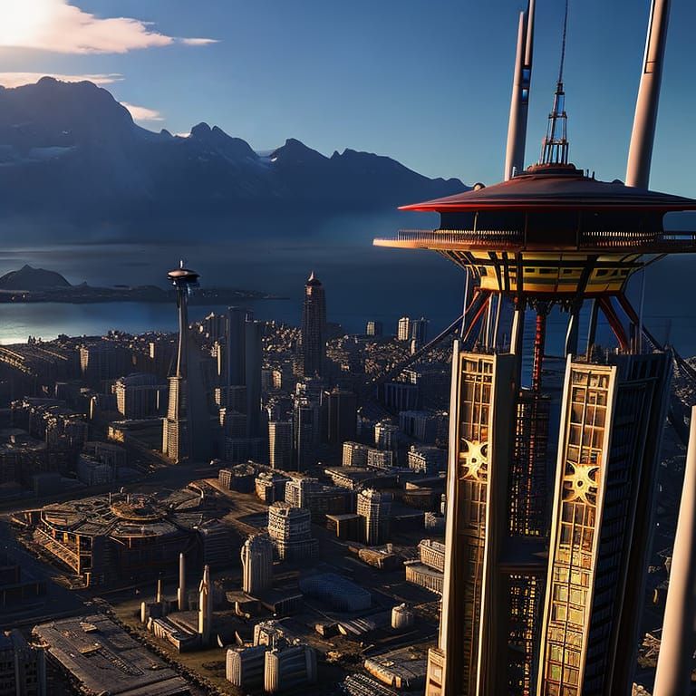 Post-Apocalyptic Seattle in Cinematic 3D