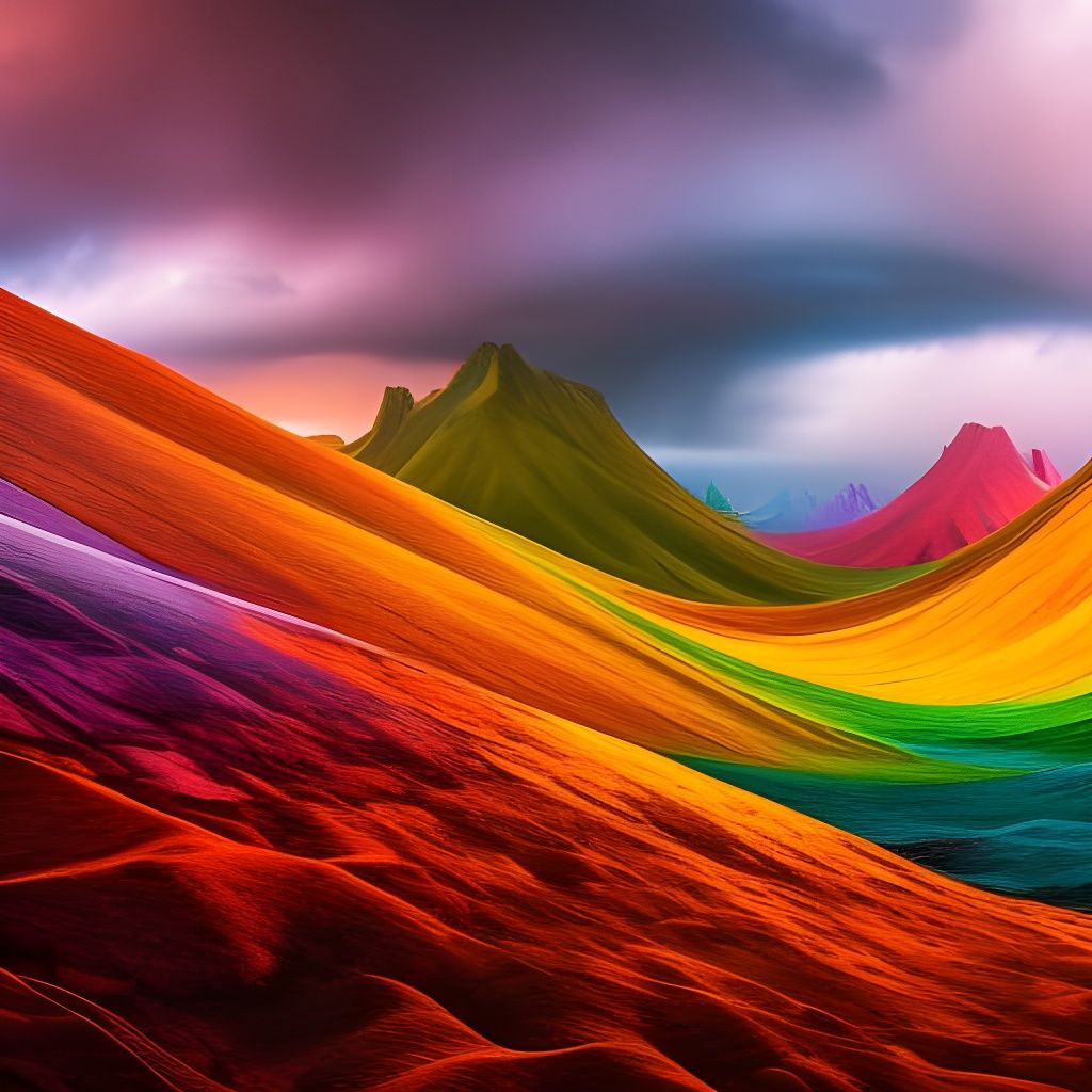 Deconstructed Rainbow Machine: Digital Matte Painting