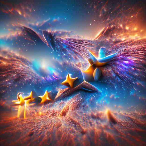 Ethereal Angels in Digital Rendering