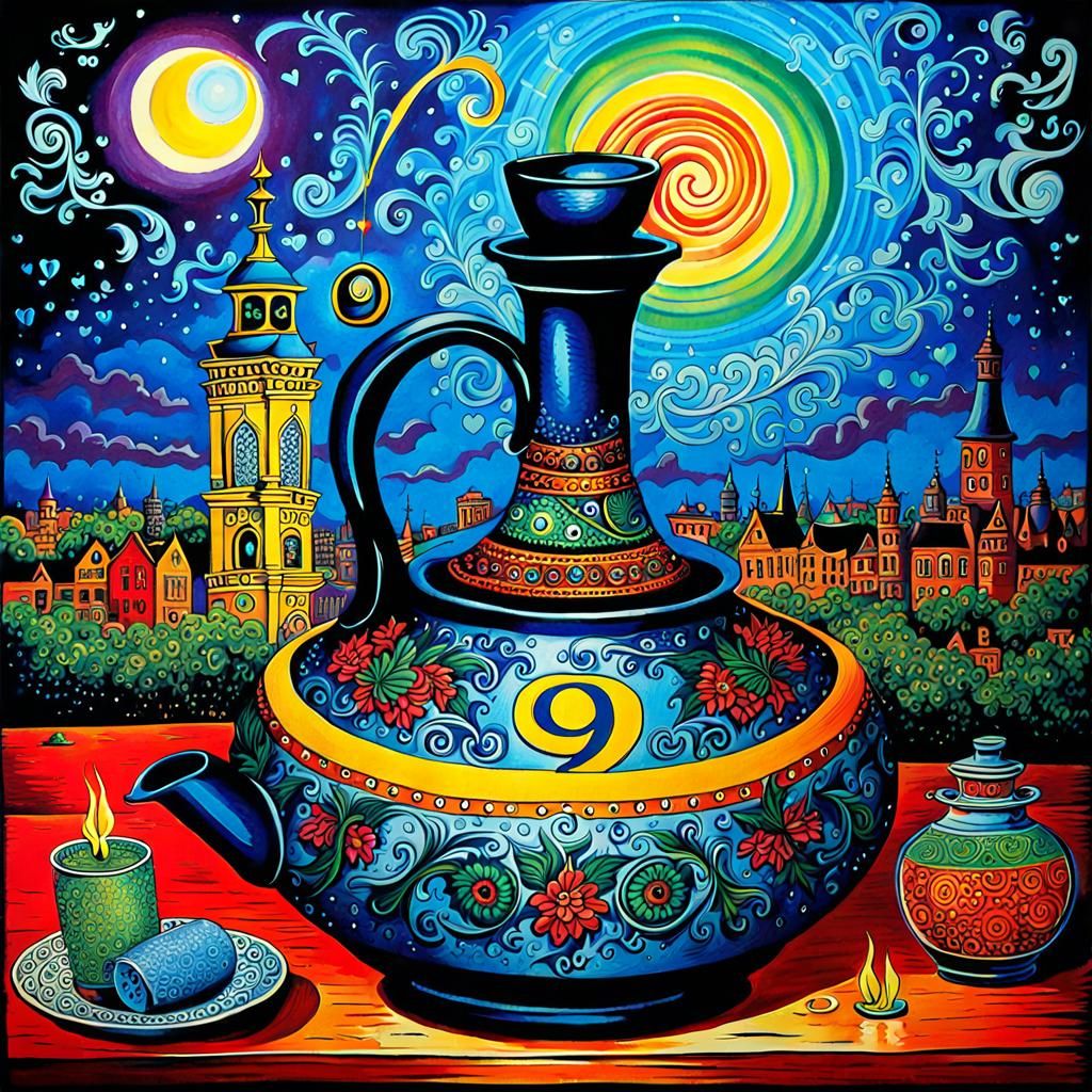 Love Potion Number 9 in Zentangle Style