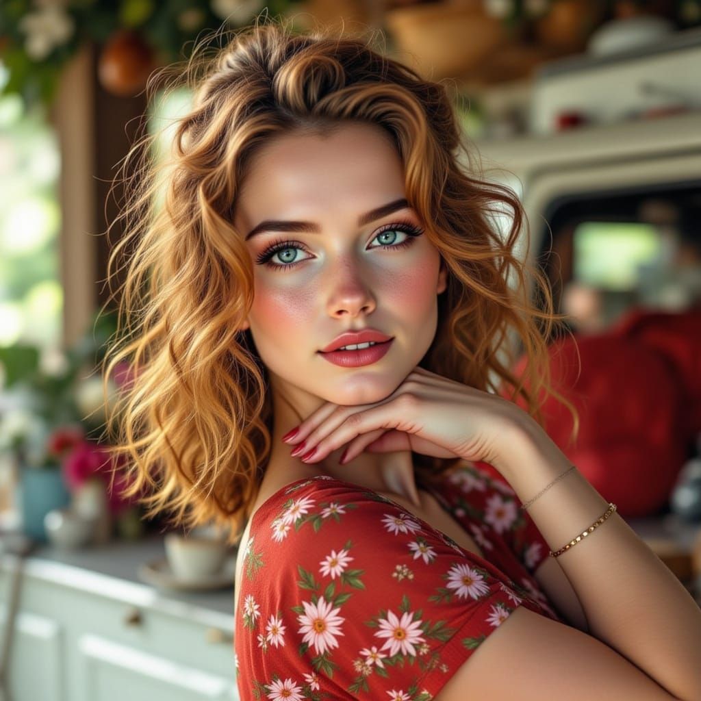 AI Pin-Up Girl Creation with Photo Guidance