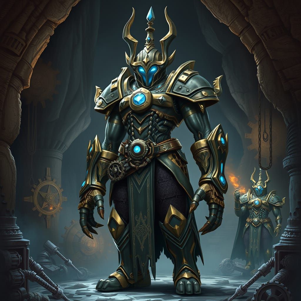 Dwemeri Automaton Forgemaster in Steampunk Style