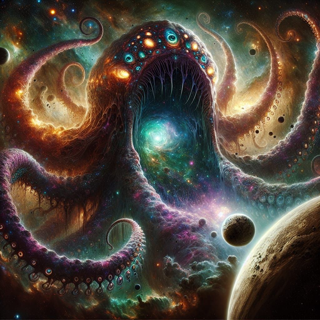 Colossal Cosmic Kraken Devours a Planet